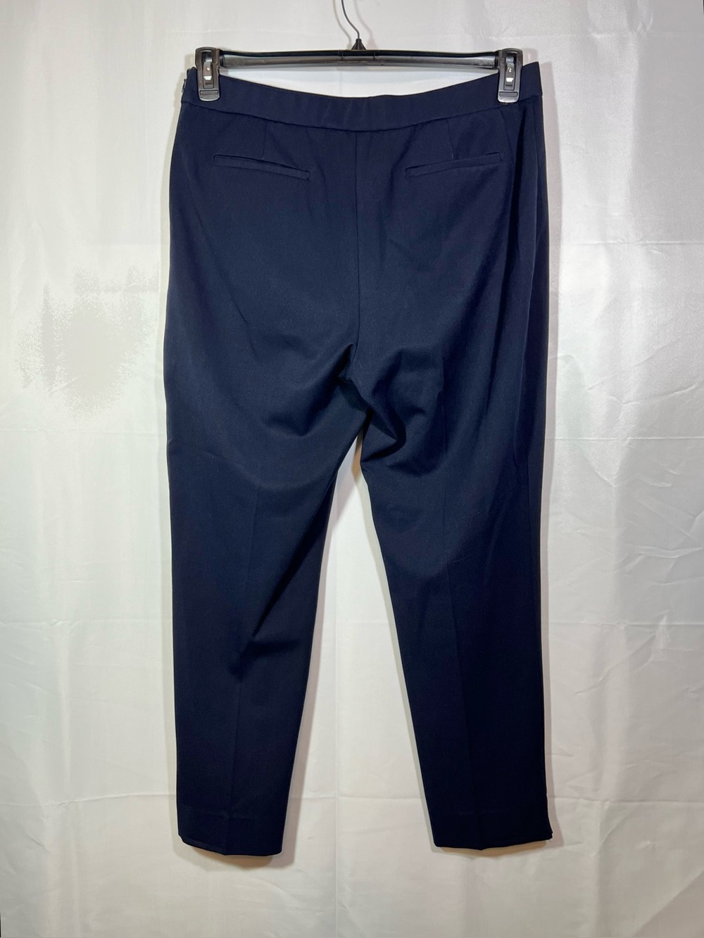 Investments Navy Straight-Leg Ponte Pants Size 14 Side Zipper Closure - Picture 3 of 7